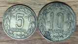 Africa Ecuatoriala &amp; Camerun - 5 + 10 Francs / Franci 1958 - an unic de batere