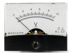 Voltmetru de Panou 0-10V Clasa 2 &Oslash;37,5mm