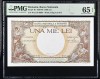 1000 lei 1938 PMG65 UNC bancnota gradata
