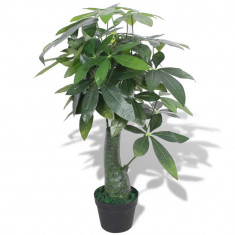 Planta artificiala Arborele norocos cu ghiveci, 85 cm, verde GartenMobel Dekor