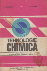 Tehnologie chimica. Manual pentru licee cu profil de chimie industriala, clasa IX foto