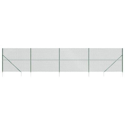 Gard plasa de sarma cu tarusi de fixare, verde, 1,8x10 m foto