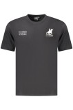 U.S. Grand POLO Tricou barbati din bumbac cu logo la baza gatului, negru, S, 2XL, 3XL, L, M, XL, U.S. GRAND POLO EQUIPMENT &amp; APPAREL
