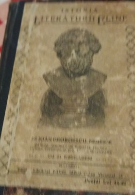ISTORIA LITERATURII ELINE IOAN GEORGESCU foto