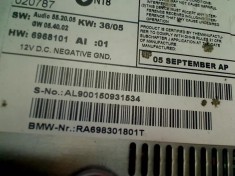 Cod Deblocare 2005 BMW 3 Series (E90) Sedan 320d 16V CD PLAYER RA698301801T