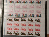 VOC LP 1579 a ZIUA INDRAGOSTITILOR, BLOC DE 10 TIMBRE +10 VINIETE, MNH, Nestampilat