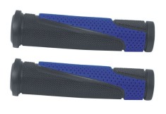 Mansoane, CAPER, TPR Forma ergonomica Antialunecare, BiColor (Negru, Albastru), 130mm, bicicleta, AR