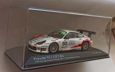Macheta Porsche 911 GT3 RS (996) 1000km Spa 2004 - Minichamps 1/43 foto