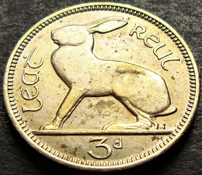 Moneda 3 PENCE - IRLANDA, anul 1964 * cod 1350 A foto