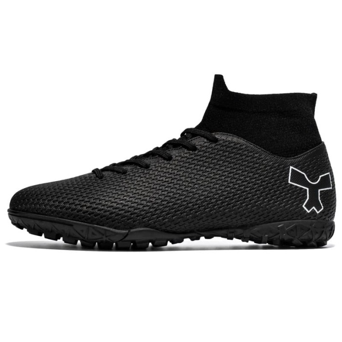 Ghete de fotbal MBrands cu glezniera 7.5 pentru teren sintetic culoare negru 38