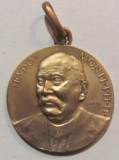 CY - Medalie veche Italia din alama "Eudo Monti / AUSPICE Asociatia Italiana a Frigului / Amici si Admiratori" D: