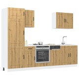 VidaXL Set dulap de bucătărie 7 piese &bdquo;Kalmar&rdquo; stejar artizanal lemn