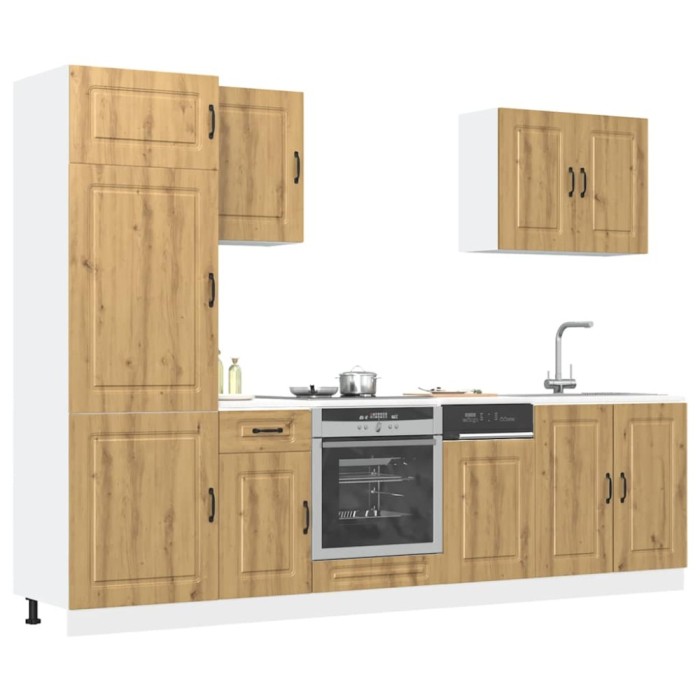 vidaXL Set dulap de bucătărie 7 piese &bdquo;Kalmar&rdquo; stejar artizanal lemn 3314770