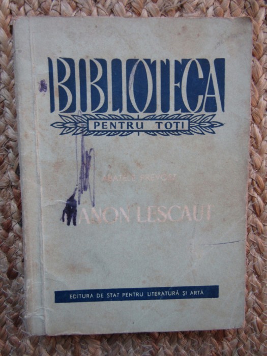 Manon Lescaut - Abatele Prevost