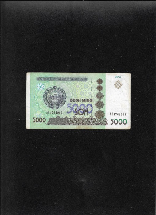 Uzbekistan 5000 Sum 2013 seria476499