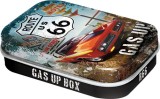 Cutie metalica cu bomboane - Route 66 Red Car