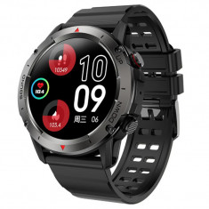 Ceas smartwatch barbati Tio , 1.39 inch TFF IPS HD, multi sport, apel bluetooth 5.0 HD, tensiune arteriala, monitorizare ritm cardiac multi point, oxi