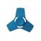 Fidget Spinner, Aluminiu, Albastru, 32SP