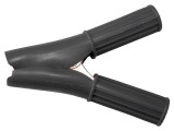 Bornă crocodil 50A neagră 29mm
