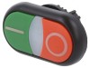 Comutator dublu 22mm roșu/verde IP66
