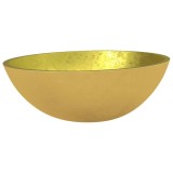 Cumpara ieftin Chiuveta din sticla, auriu, 50x37x14 cm