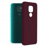 Cumpara ieftin Husa pentru Motorola Moto E7 Plus / Moto G9 Play, Techsuit Soft Edge Silicone, Plum Violet