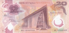 Bancnota Papua Noua Guinee 20 KIna 2013 - P31b UNC ( polimer ) foto