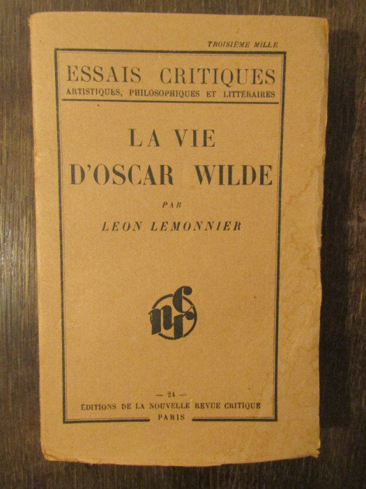 LA VIE D&#039;OSCAR WILDE-LEON LEMONNIER