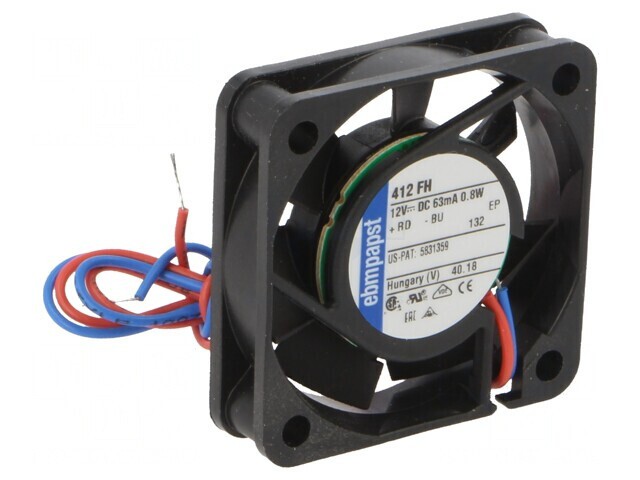 Ventilator axial 12V 40x40x10mm 9m3/h 26dBA