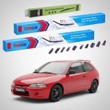 Cumpara ieftin Ștergătoare Mitsubishi Colt V (CJ_A, CP_A) 1995-2003 | Set Față și Spate Flat Premium &ndash; TeamCar&reg;