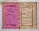 CATEVA IDEI ASUPRA EDUCATIUNII de JOHN LOCKE , TRADUCERE de GEORGE COSBUC , PARTILE I - II ,