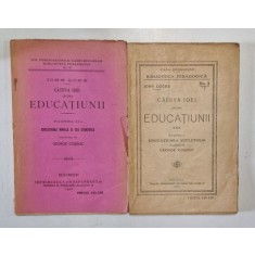 CATEVA IDEI ASUPRA EDUCATIUNII de JOHN LOCKE , TRADUCERE de GEORGE COSBUC , PARTILE I - II ,