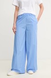 MAX&amp;Co. pantaloni de bumbac femei, lat, high waist, 2516131094200