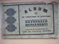 ANI si OLIVIA SARBU - ALBUM DE CUSATURI SI TESATURI NATIONALE ROMANESTI - 1925 foto