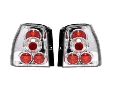Set stopuri Spate Seat Arosa (6h), 05.1997-06.2004, Vw Lupo (6x1/6e1), 05.1998-12.2002, partea Stanga+Dreapta, transparent, argintiu; cu locas bec; t foto