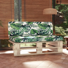 vidaXL Canapea de mijloc de grădină din paleți, lemn de pin tratat foto