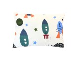 Perna copii SomnArt Rachete 50x70 cm din bumbac, confort mediu
