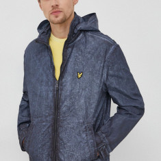 Lyle & Scott geaca barbati, culoarea albastru marin, de tranzitie