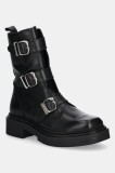 Steve Madden botine Clipper femei, culoarea negru, cu platforma, izolare usoara, SM11003402