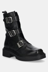 Steve Madden botine Clipper femei, culoarea negru, cu platforma, izolare usoara, SM11003402