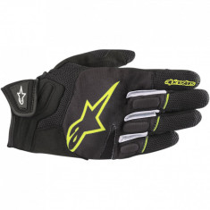 Manusi Moto Alpinestars Atom Gloves, Negru/Galben, Extra-Large