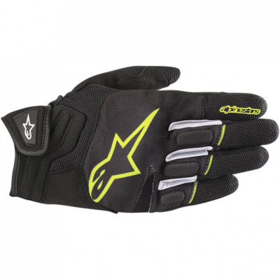 Manusi Moto Alpinestars Atom Gloves, Negru/Galben, Medium foto