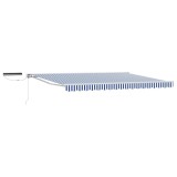 vidaXL Cort electric retractabil Albastru și Alb 5 &times; 3,5 m 3421902