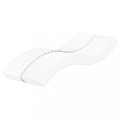 vidaXL Saltea din spumă de copii, alb, 80x160 cm, duritate H2 H3 4016552