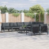 vidaXL Set de canapele pentru grădină 8 pcs Antracit Oțel