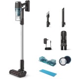 Aspirator vertical fara fir Philips XC3133/01 seria 3000, autonomie 60 min, cap de aspirarea Aqua, motor digital, cap de aspirare cu led, sistem de fi