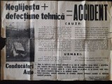 273S Afiș Miliția județului Sălaj, 1979, campanie de prevenire a accidentelor