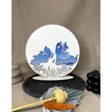 DecoArtBurlui baza licheni copacul vietii fundal albastru luna