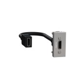 Priza conector HDMI 1M Schneider Noua Unica aluminiu NU343030