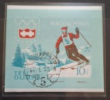 Ungaria 1964 - stampilat - Jocurile olimpice de iarna Innsbruck - Michel bloc 40B